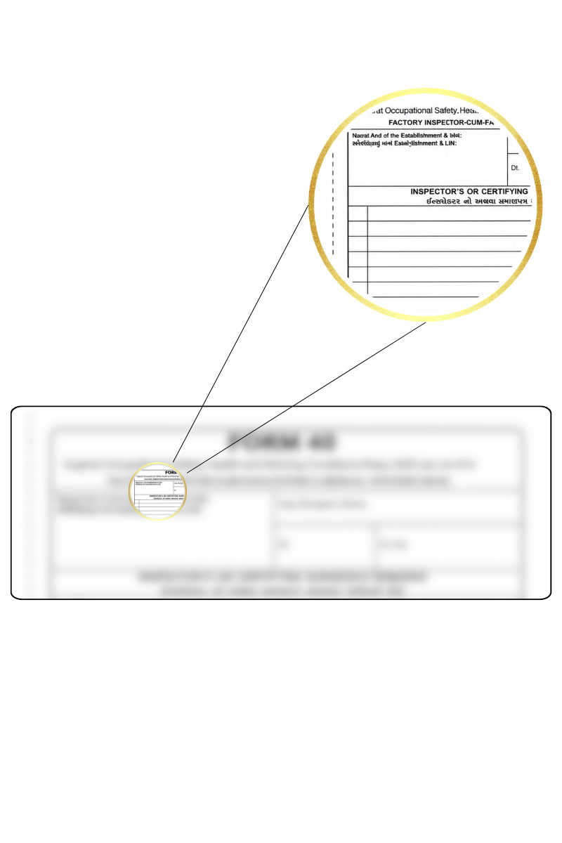 Form 40 Factory Inspector